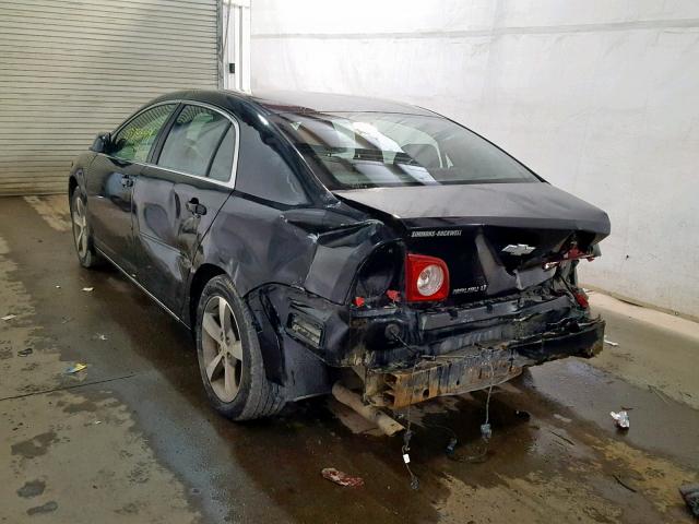 1G1ZC5E16BF368690 - 2011 CHEVROLET MALIBU 1LT შავი ფოტო 3