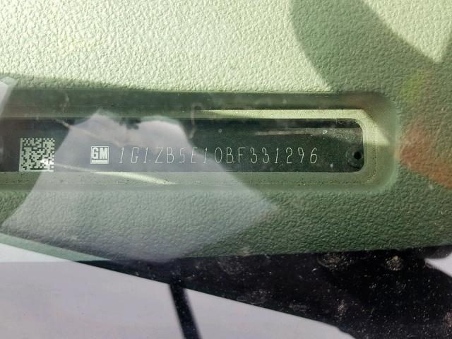 1G1ZB5E10BF331296 - 2011 CHEVROLET MALIBU LS BLACK photo 10