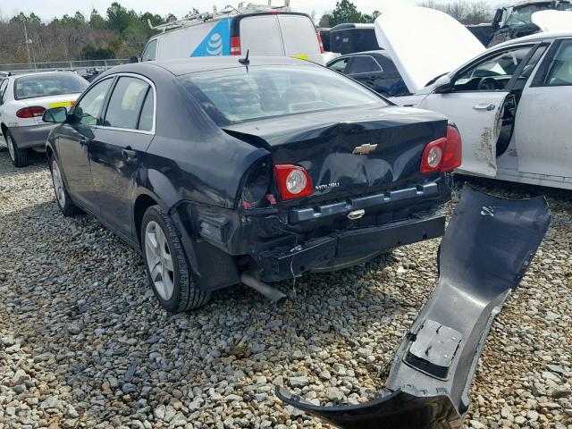 1G1ZB5E10BF331296 - 2011 CHEVROLET MALIBU LS BLACK photo 3