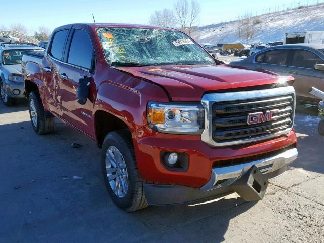 1GTG6CE32F1171319 - 2015 GMC CANYON SLT RED photo 1