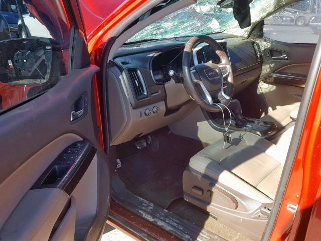 1GTG6CE32F1171319 - 2015 GMC CANYON SLT RED photo 9