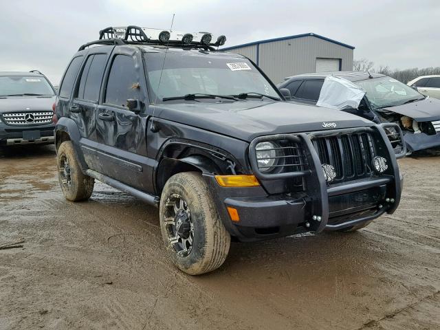 1J4GL38K75W639794 - 2005 JEEP LIBERTY RE BLACK photo 1