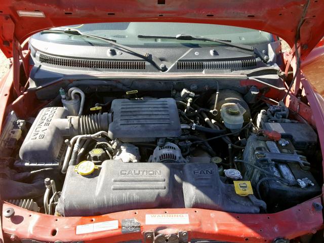 1B7GG22N6YS769200 - 2000 DODGE DAKOTA RED photo 7