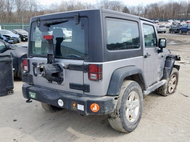 1C4AJWAG4DL637509 - 2013 JEEP WRANGLER S GRAY photo 4