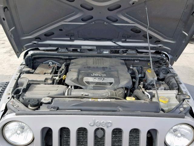 1C4AJWAG4DL637509 - 2013 JEEP WRANGLER S GRAY photo 7