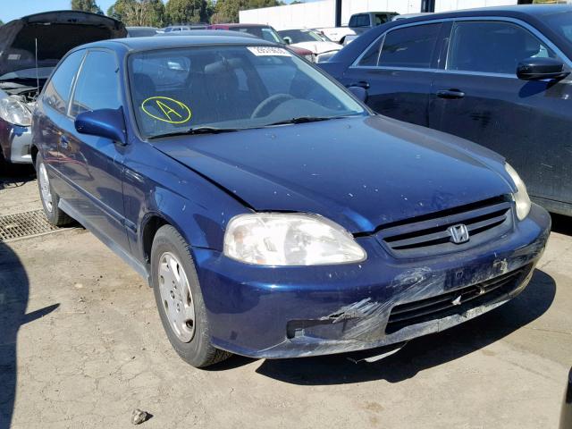 2HGEJ6446XH111033 - 1999 HONDA CIVIC DX BLUE photo 1