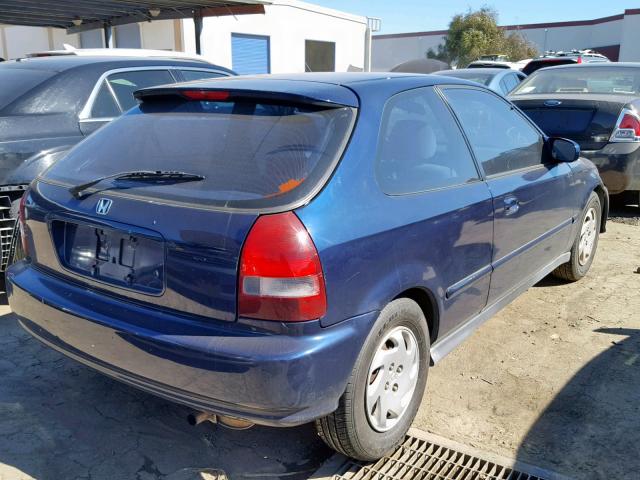 2HGEJ6446XH111033 - 1999 HONDA CIVIC DX BLUE photo 4