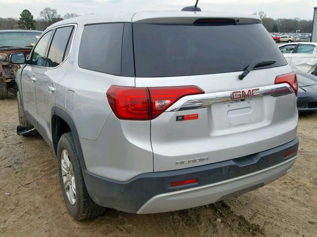 1GKKNKLA5JZ215353 - 2018 GMC ACADIA SLE SILVER photo 3