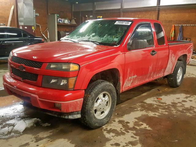 1GCDT196548105243 - 2004 CHEVROLET COLORADO RED photo 2