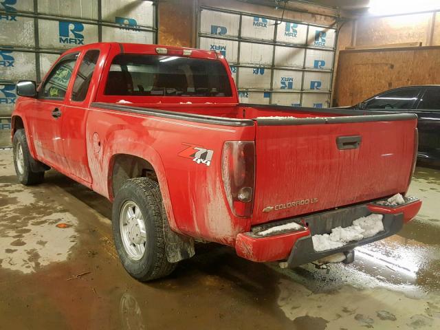 1GCDT196548105243 - 2004 CHEVROLET COLORADO RED photo 3