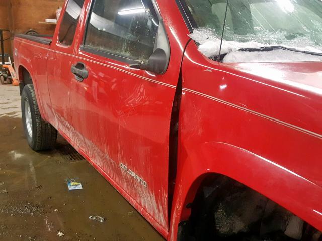 1GCDT196548105243 - 2004 CHEVROLET COLORADO RED photo 9