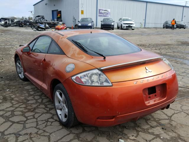 4A3AK24F36E036721 - 2006 MITSUBISHI ECLIPSE GS ORANGE photo 3