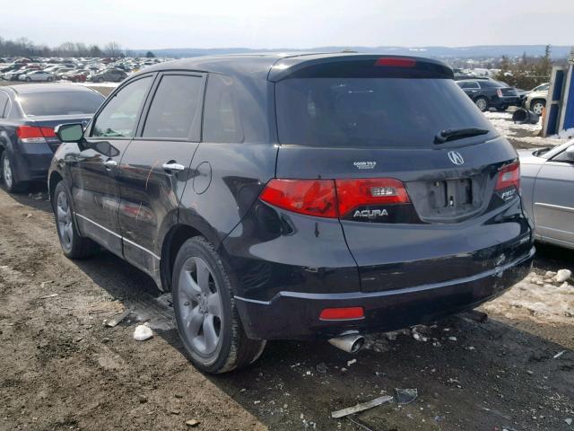 5J8TB18287A011790 - 2007 ACURA RDX BLACK photo 3