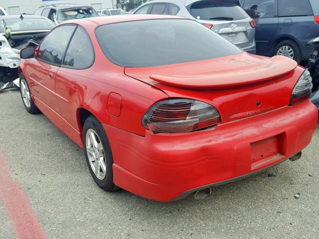 1G2WP12K7XF309227 - 1999 PONTIAC GRAND PRIX RED photo 3