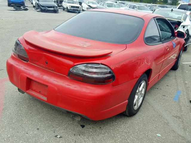 1G2WP12K7XF309227 - 1999 PONTIAC GRAND PRIX RED photo 4
