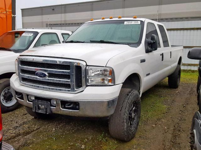 1FTWW31P27EB41140 - 2007 FORD F350 SRW S WHITE photo 2