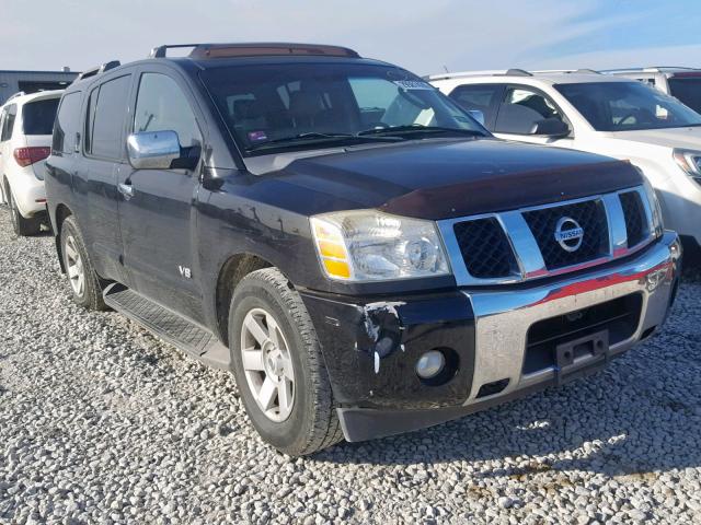 5N1BA08AX7N709398 - 2007 NISSAN ARMADA SE BLACK photo 1