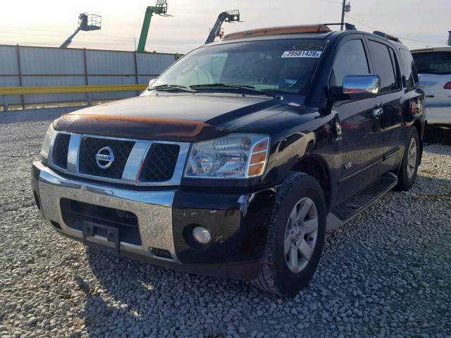 5N1BA08AX7N709398 - 2007 NISSAN ARMADA SE BLACK photo 2