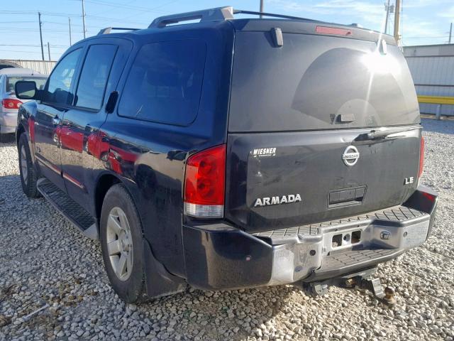 5N1BA08AX7N709398 - 2007 NISSAN ARMADA SE BLACK photo 3