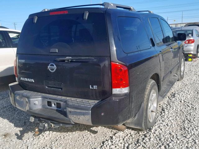 5N1BA08AX7N709398 - 2007 NISSAN ARMADA SE BLACK photo 4