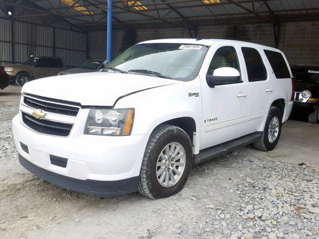 1GNFC13539R256826 - 2009 CHEVROLET TAHOE HYBR WHITE photo 2