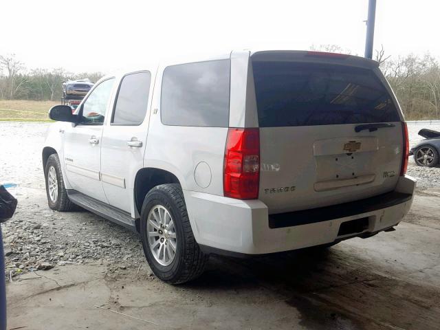 1GNFC13539R256826 - 2009 CHEVROLET TAHOE HYBR WHITE photo 3