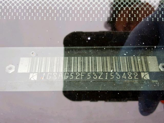 1G8AG52F53Z153482 - 2003 SATURN ION LEVEL WHITE photo 10