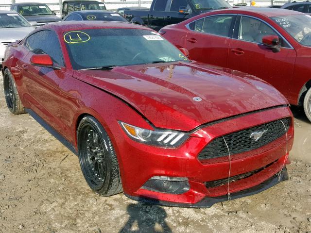 1FA6P8TH1F5417375 - 2015 FORD MUSTANG RED photo 1