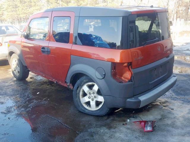 5J6YH28523L011778 - 2003 HONDA ELEMENT EX ORANGE photo 4