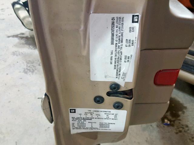 1G1NE52JX3M698990 - 2003 CHEVROLET MALIBU LS GOLD photo 10