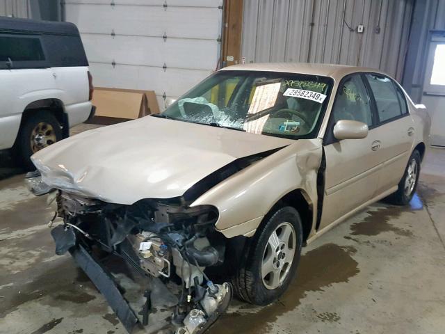 1G1NE52JX3M698990 - 2003 CHEVROLET MALIBU LS GOLD photo 2