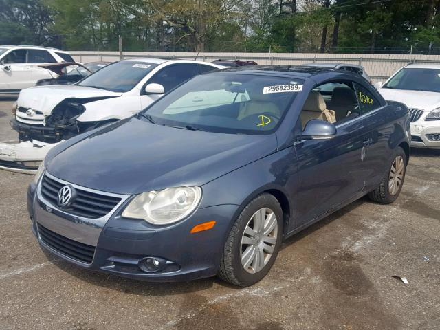 WVWBA71F17V048458 - 2007 VOLKSWAGEN EOS 2.0T BLUE photo 2