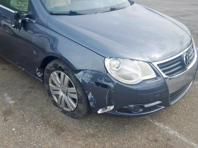 WVWBA71F17V048458 - 2007 VOLKSWAGEN EOS 2.0T BLUE photo 9