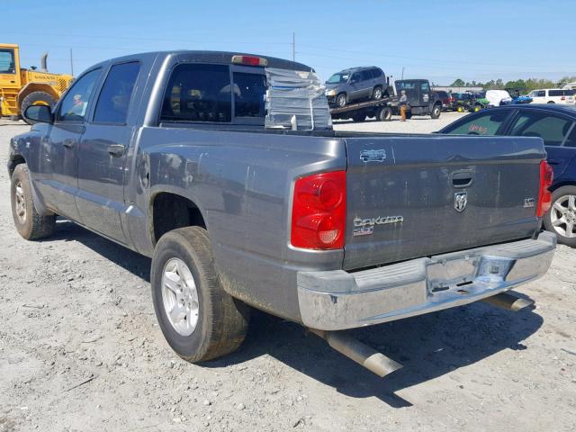 1D7HE48N95S308362 - 2005 DODGE DAKOTA QUA GRAY photo 3