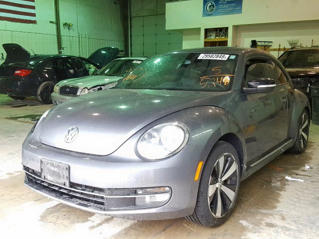 3VWV67AT5DM605248 - 2013 VOLKSWAGEN BEETLE TUR GRAY photo 2