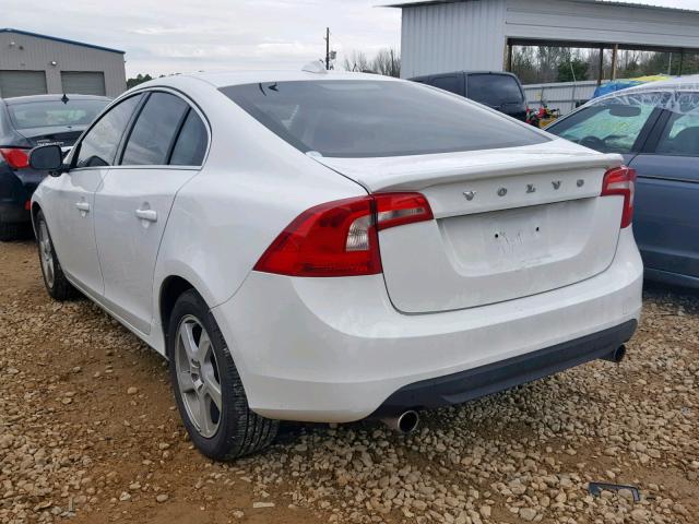 YV1612FS5D2217513 - 2013 VOLVO S60 T5 WHITE photo 3