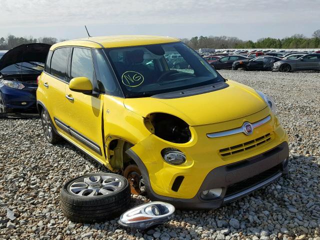 ZFBCFADH8EZ029902 - 2014 FIAT 500L TREKK YELLOW photo 1