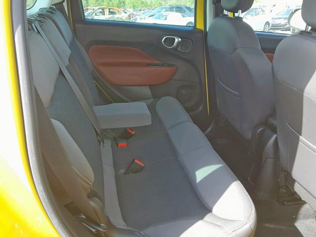 ZFBCFADH8EZ029902 - 2014 FIAT 500L TREKK YELLOW photo 6