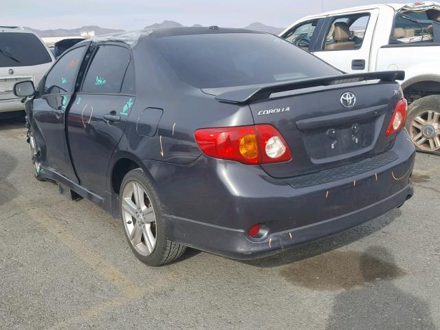 1NXBE40E29Z025027 - 2009 TOYOTA COROLLA XR 石墨色 照片 3