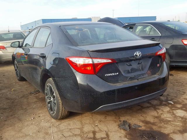 2T1BURHE7FC260539 - 2015 TOYOTA COROLLA L BLACK photo 3