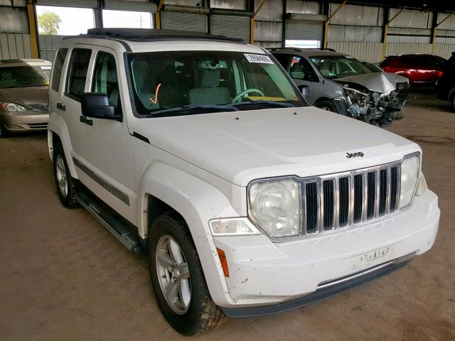 1J8GP58K48W281640 - 2008 JEEP LIBERTY LI WHITE photo 1