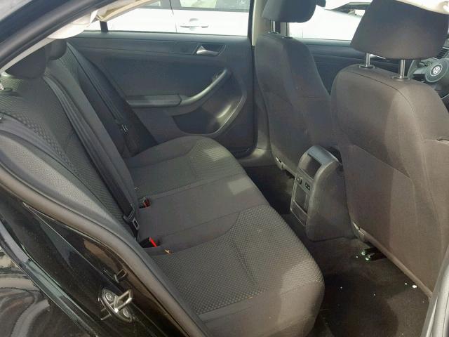 3VW2K7AJ6DM370811 - 2013 VOLKSWAGEN JETTA BASE BLACK photo 6