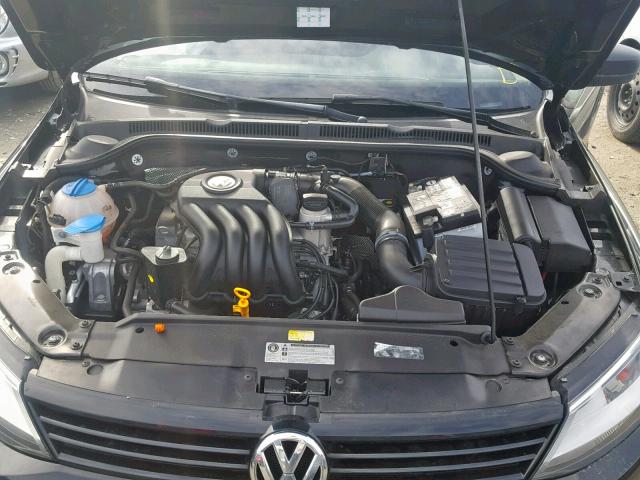 3VW2K7AJ6DM370811 - 2013 VOLKSWAGEN JETTA BASE BLACK photo 7