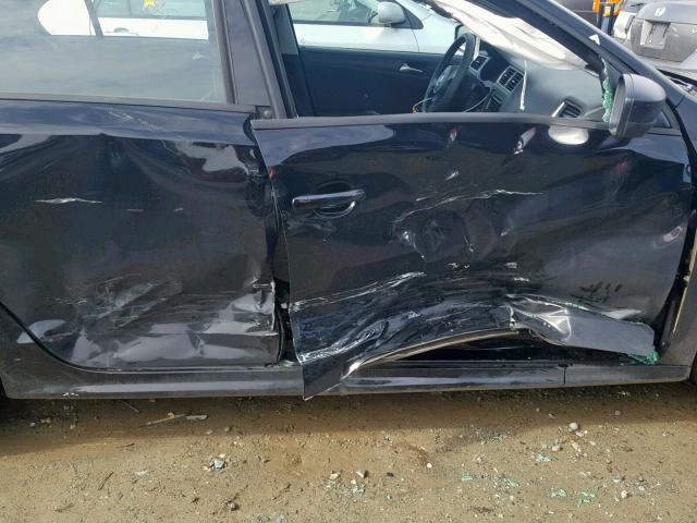 3VW2K7AJ6DM370811 - 2013 VOLKSWAGEN JETTA BASE BLACK photo 9
