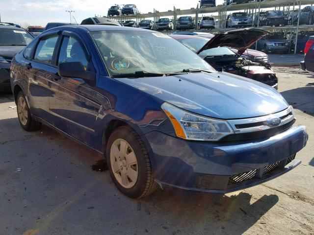 1FAHP34N48W139262 - 2008 FORD FOCUS S/SE BLUE photo 1