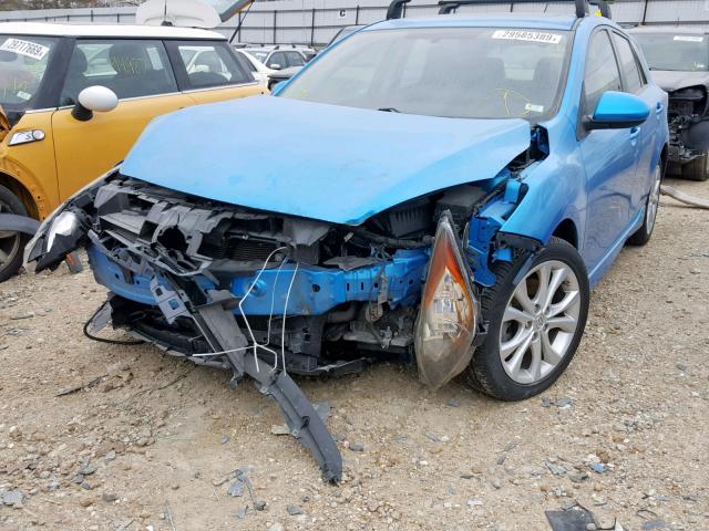 JM1BL1K67B1422237 - 2011 MAZDA 3 S BLUE photo 2