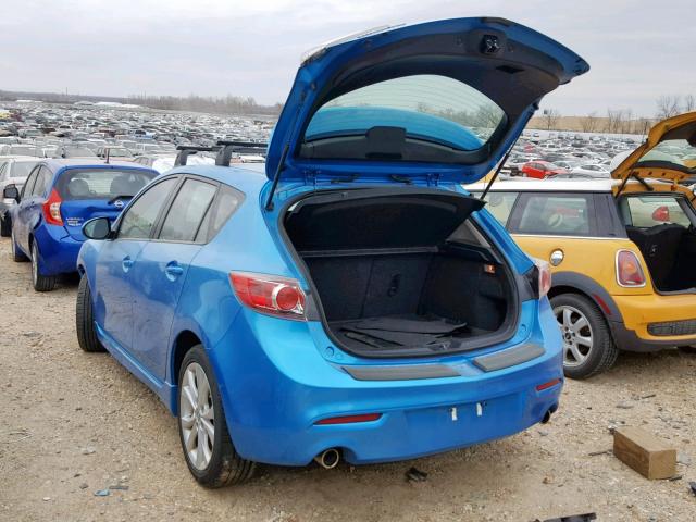 JM1BL1K67B1422237 - 2011 MAZDA 3 S BLUE photo 3