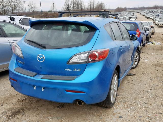 JM1BL1K67B1422237 - 2011 MAZDA 3 S BLUE photo 4