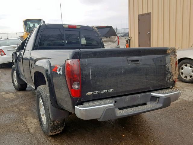 1GCDT196468232584 - 2006 CHEVROLET COLORADO BLACK photo 3