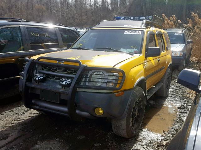 5N1MD28Y22C565066 - 2002 NISSAN XTERRA SE YELLOW photo 2